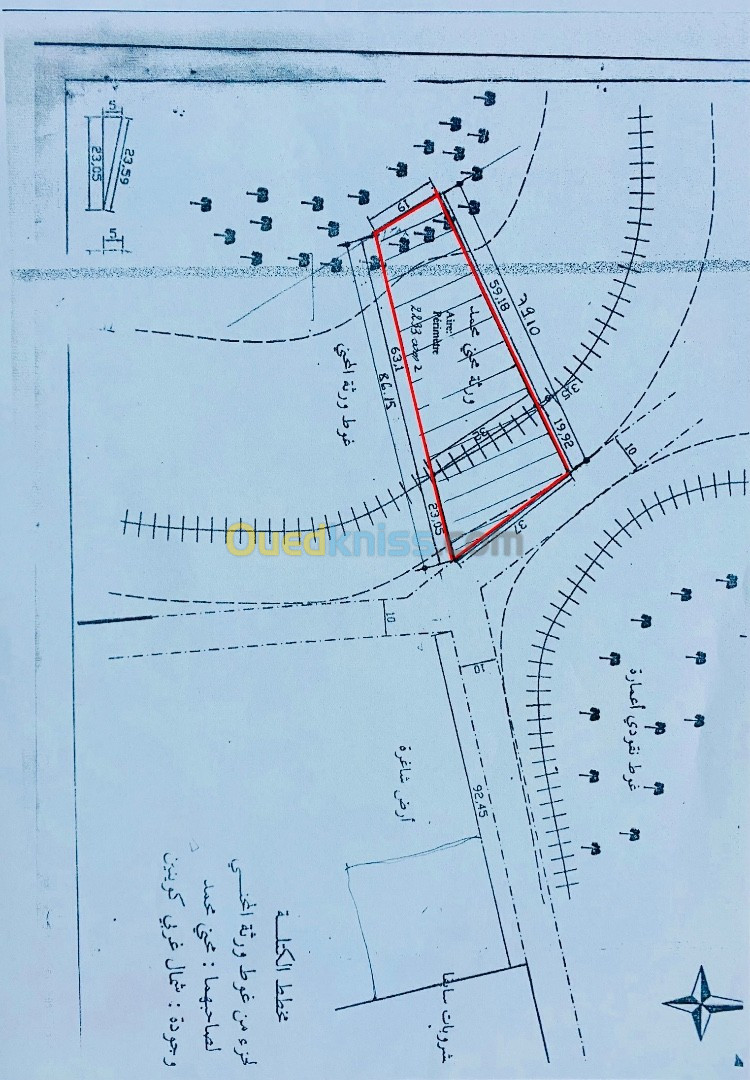 Vente Terrain El Oued Kouinine