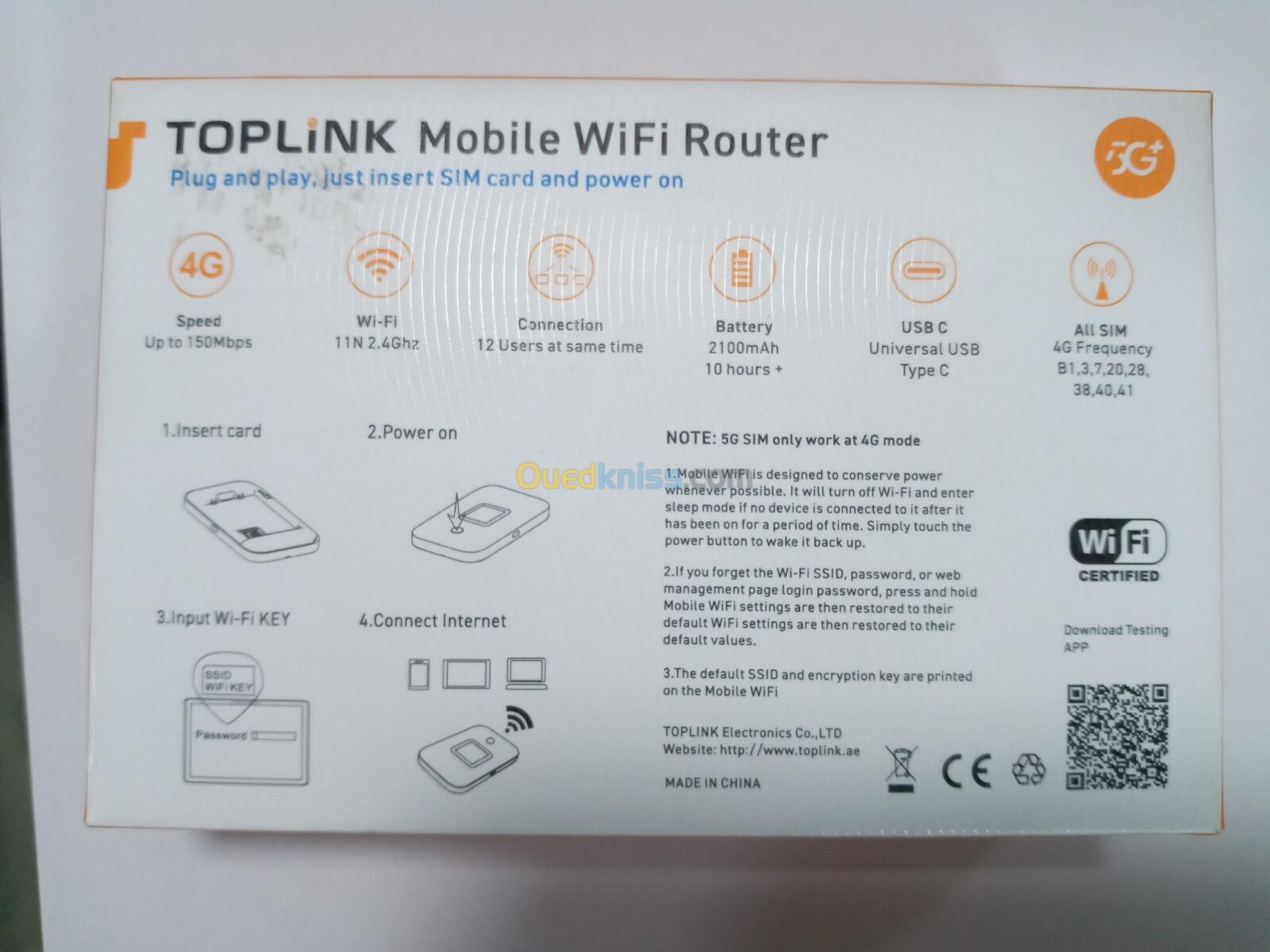 TOPLINK MOBILE WIFI ROUTER