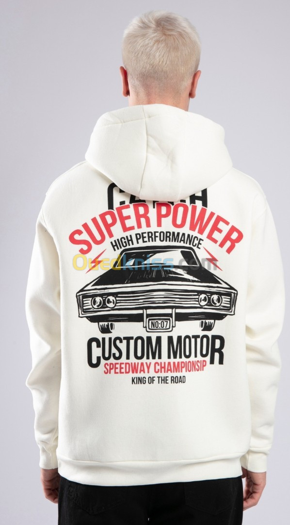 Sweat-shirt Oversize Car hoodie