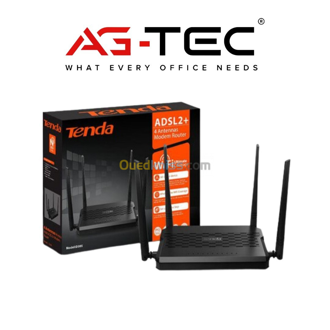 ROUTEUR MODEM TENDA ADSL+ D305