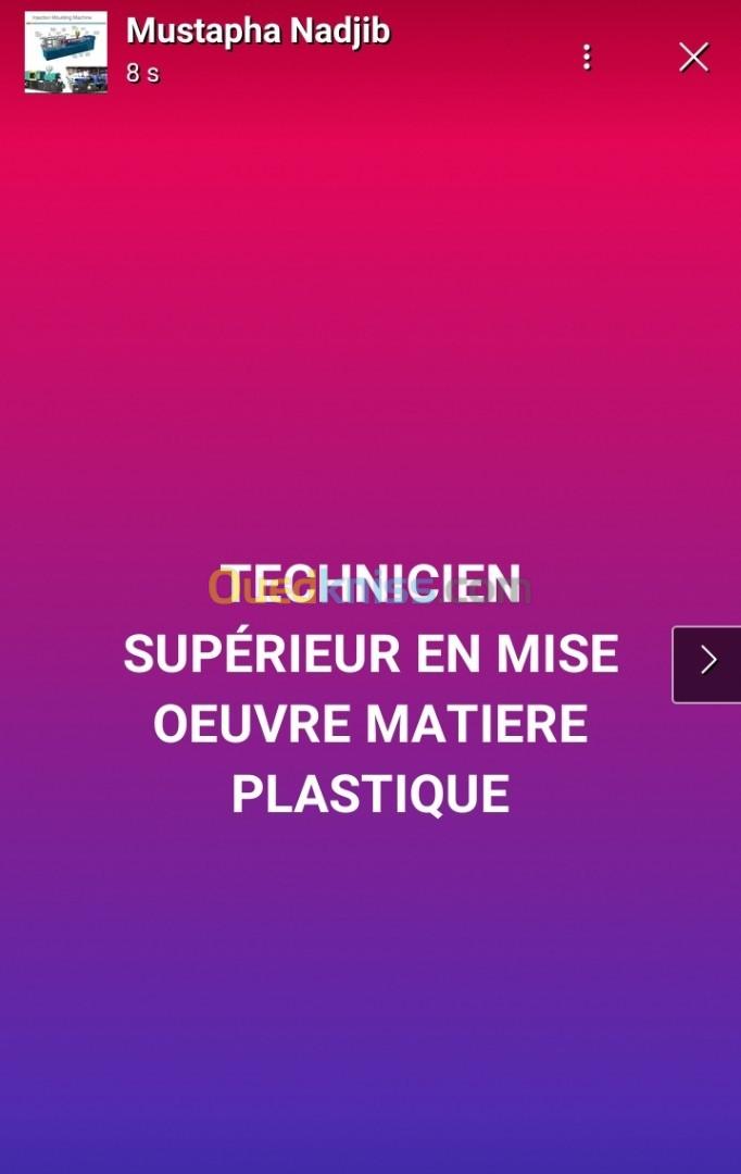 TS en mise œuvre matière plastique 