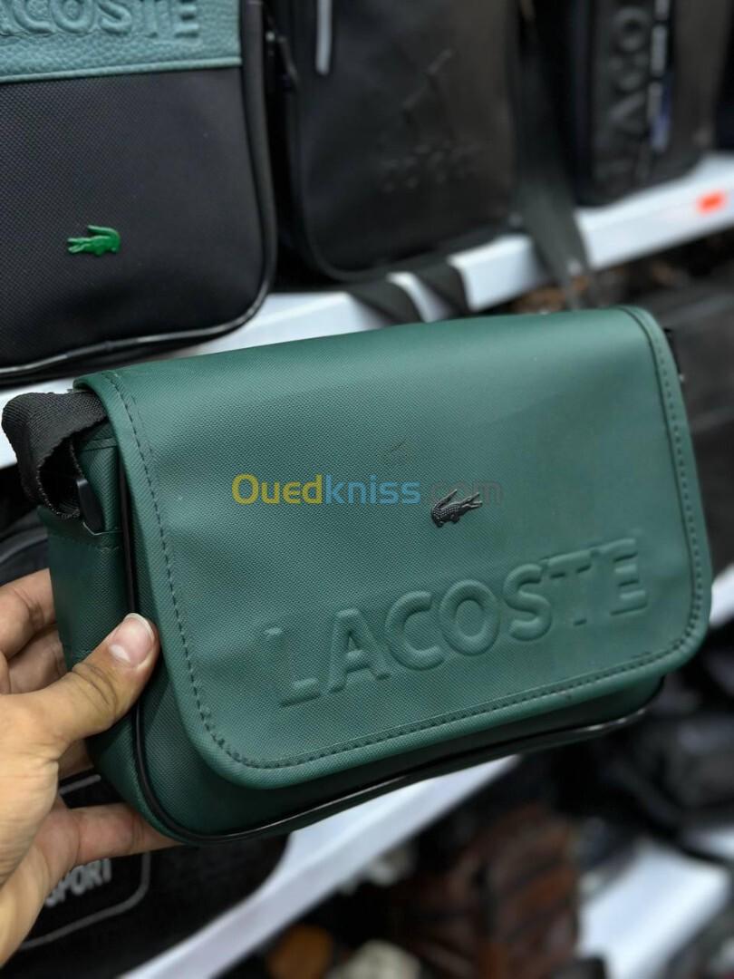 Sacoche Lacoste noir et vert