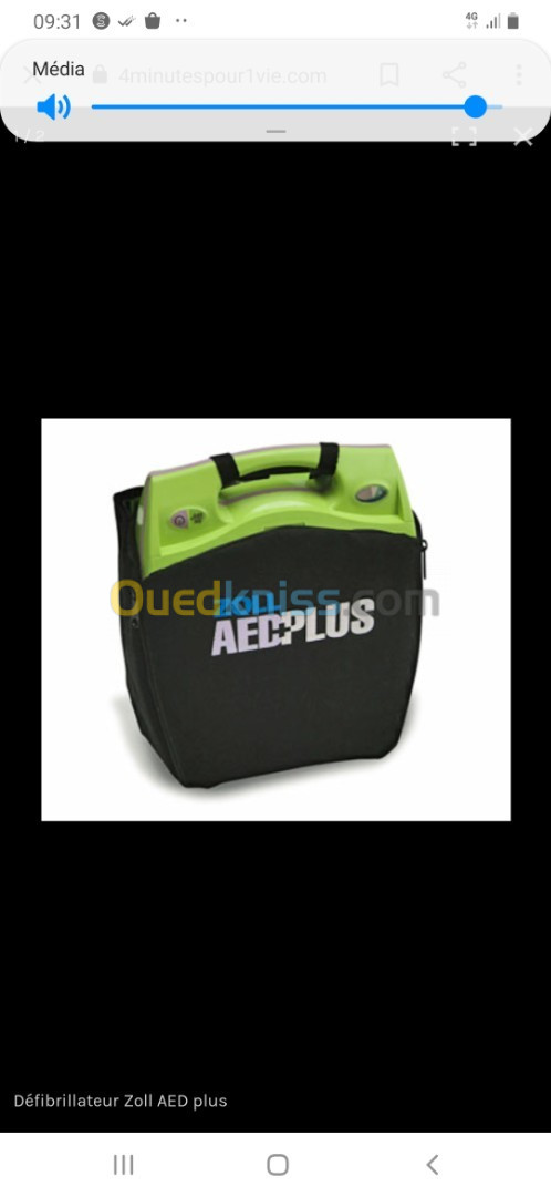 Défibrillateur automatique zoll aed plus