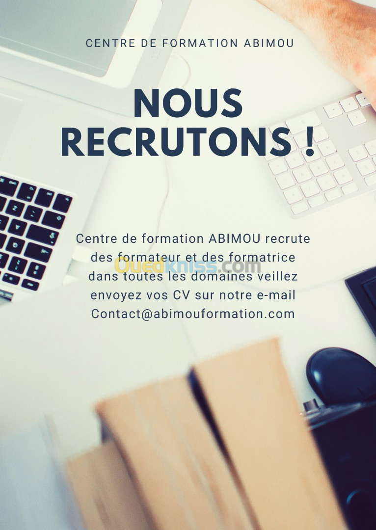 Formateurs et Formatrices dans toutes les domaines