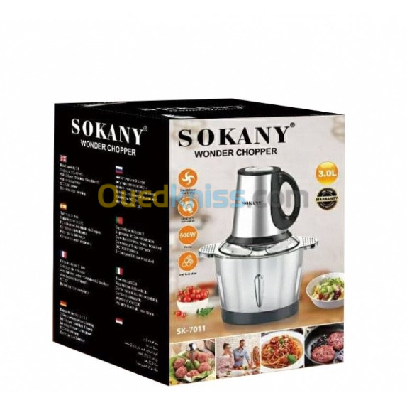 Meat grinder Stain steel size 3L 500W Sokany SK-7011