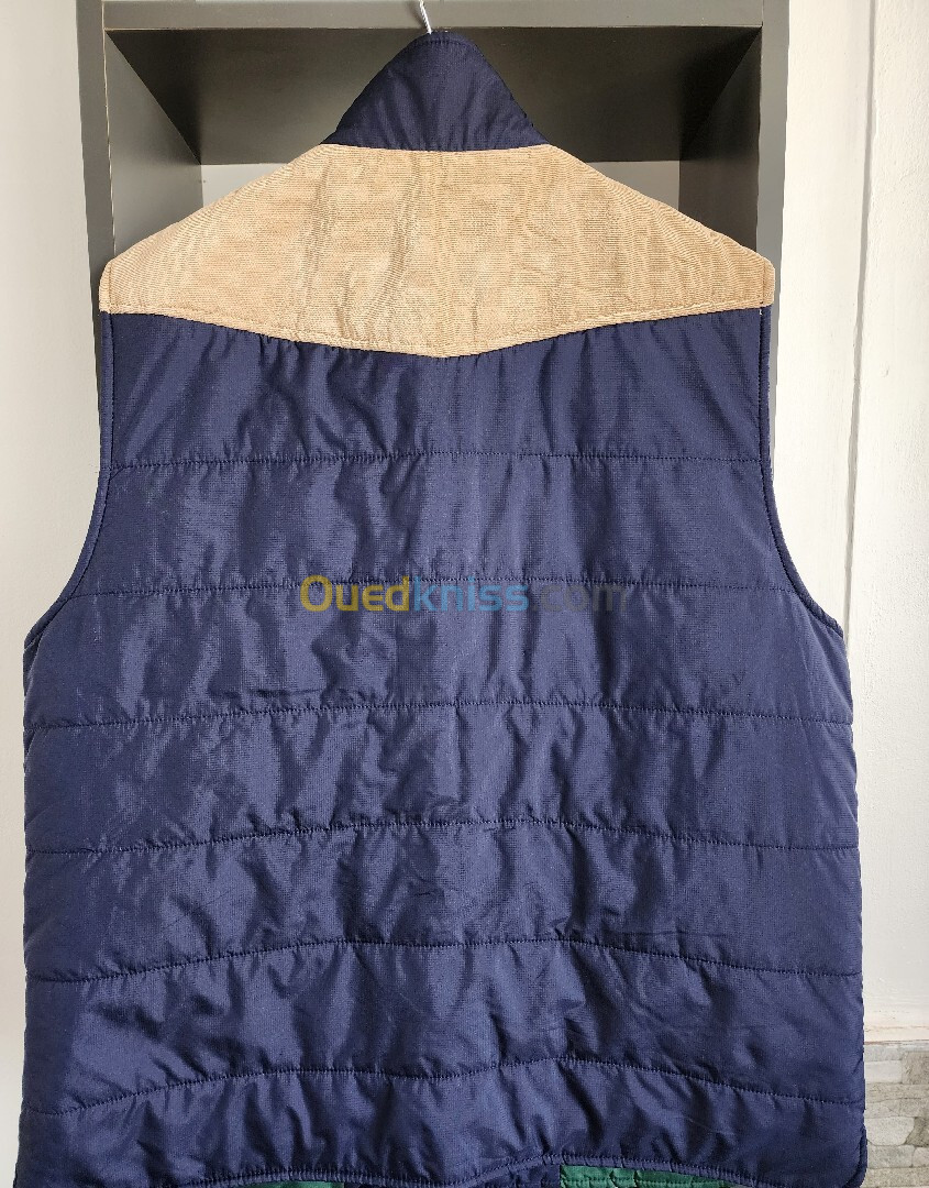 Gilet matelassé sans manches multicolore col sherpa de marque Club Room (XL) د.ج3,500.00