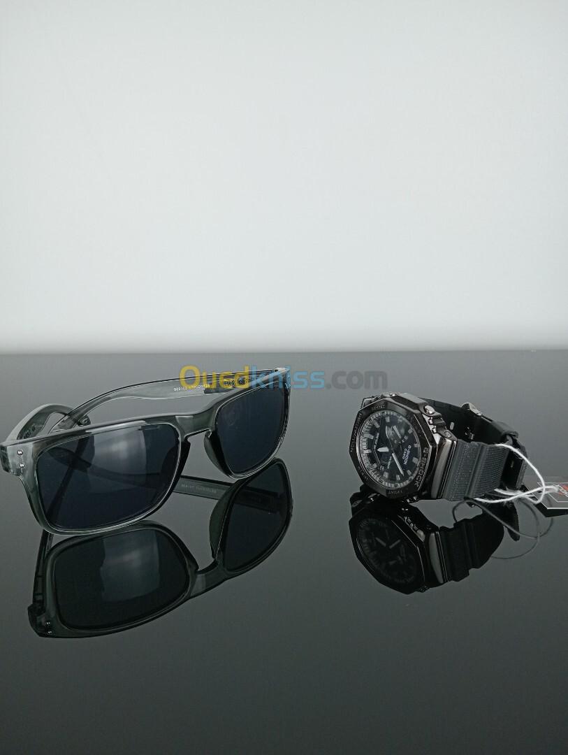 MONTRES CASIO G-SHOCK + LUNETTE DE SOLEIL POUR HOMME HOLBROOK