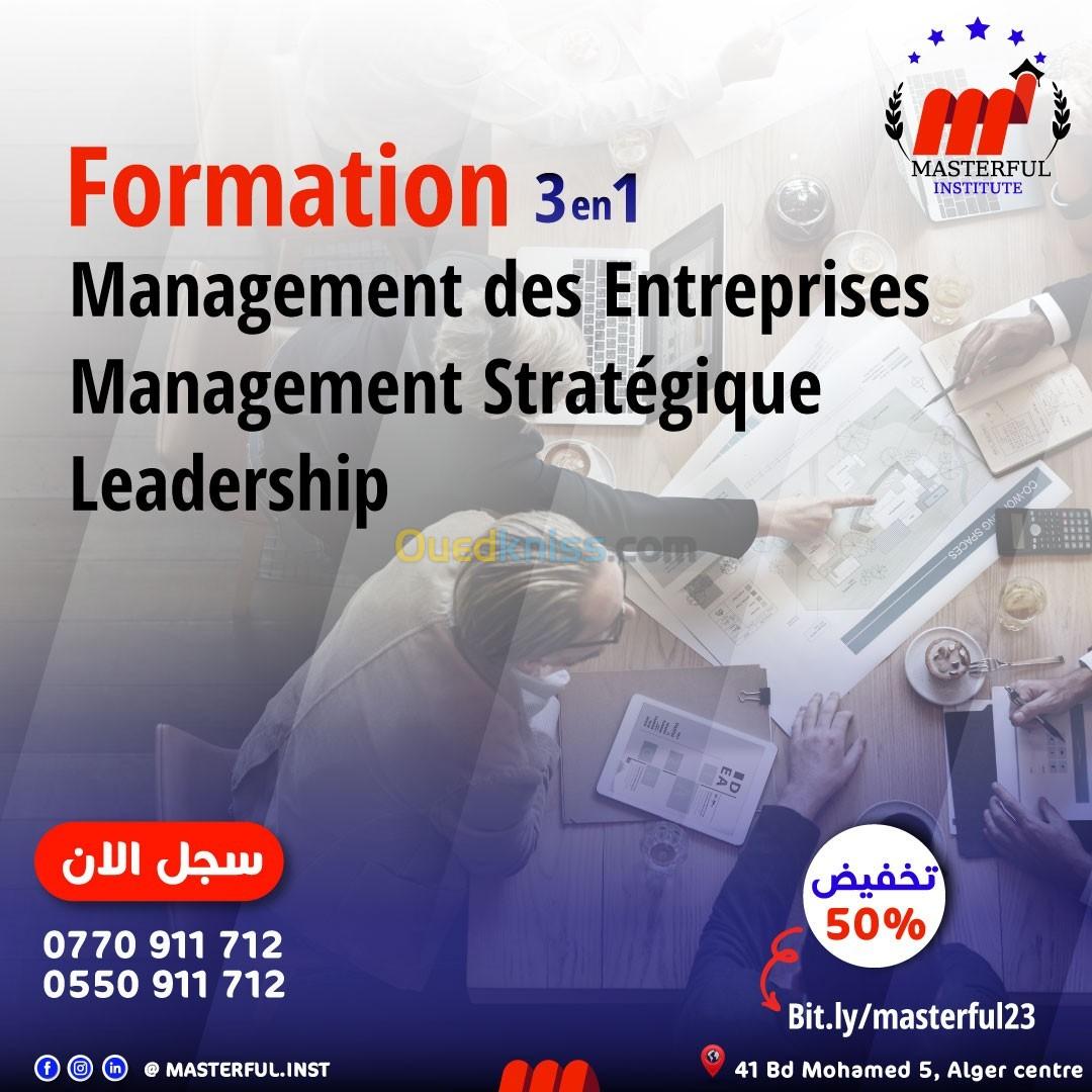 Formation Management des entreprises, Management Stratégique et Leadership Remise 50%