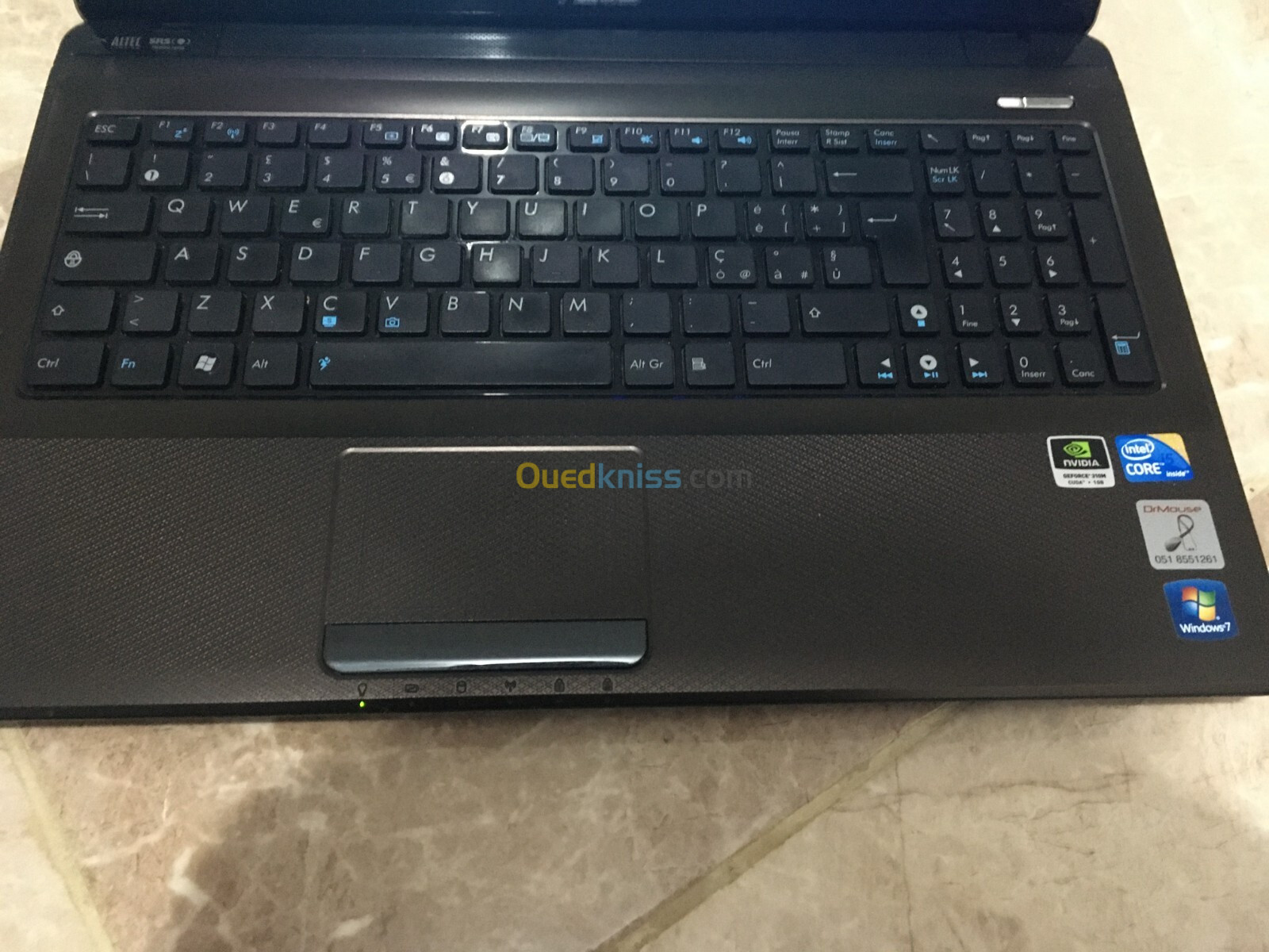 LAPTOP ASUS K52J/i5 1ere/4Go/500Go/geforce 310m/15.6"