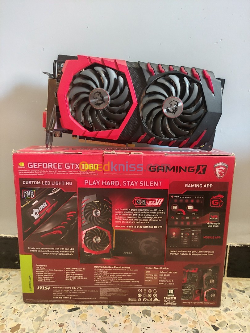 MSI GTX 1060 6Gb Gaming X - Alger Algeria