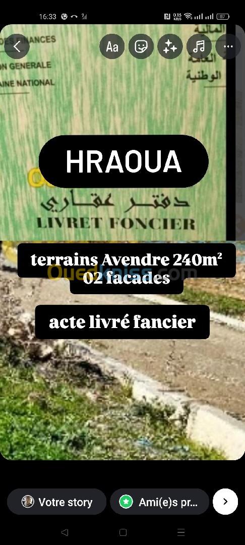 Vente Terrain Alger Hraoua