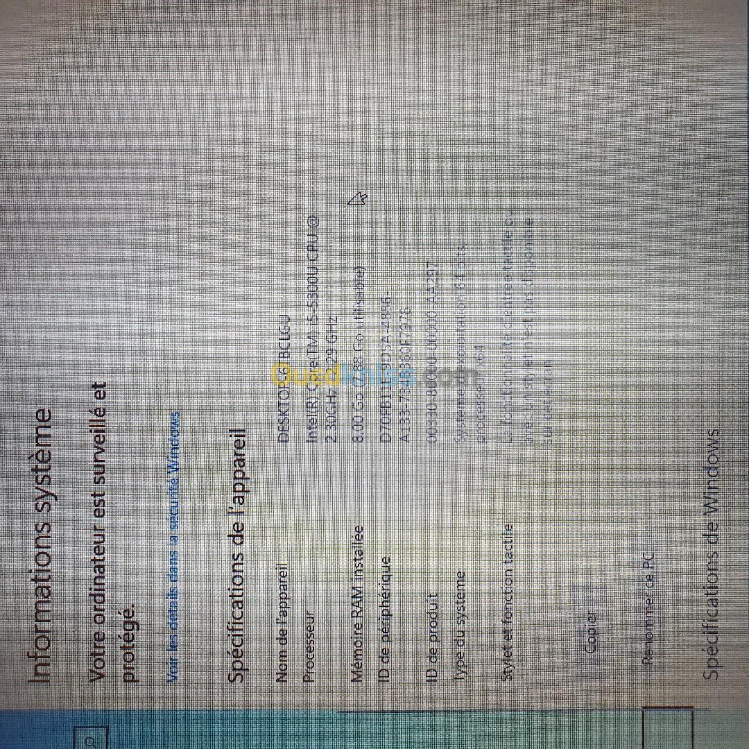 Dell latitude E7250 I5 5ème 8g la ram 256ssd