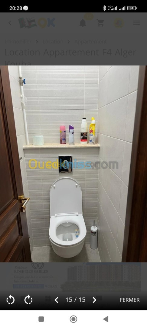 Location Appartement F4 Alger Kouba