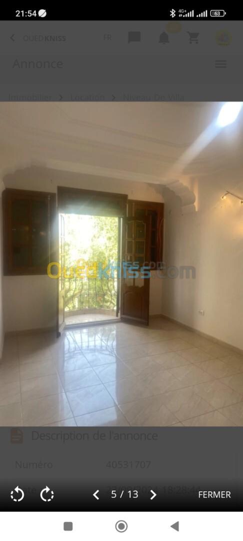 Location Niveau De Villa F3 Alger Kouba