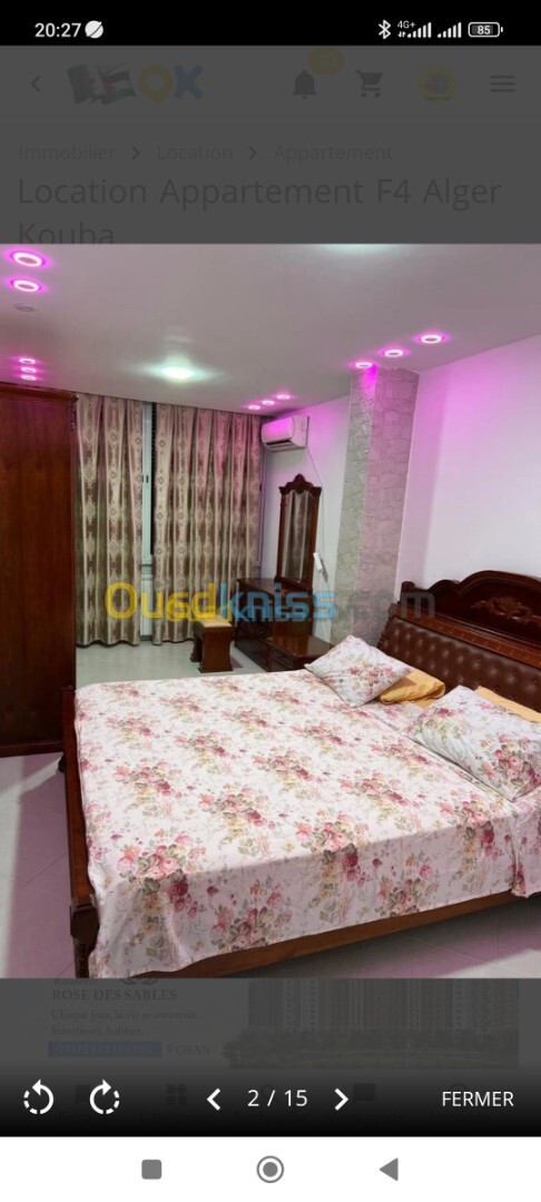 Location Appartement F4 Alger Kouba