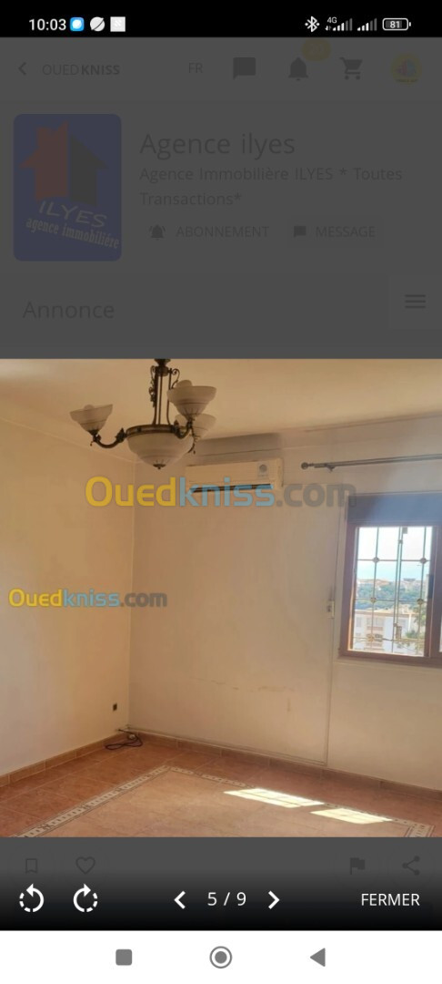 Location Appartement F3 Alger Kouba