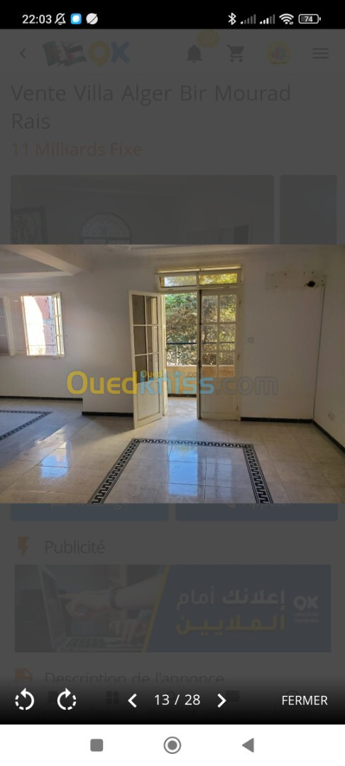 Vente Villa Alger Kouba