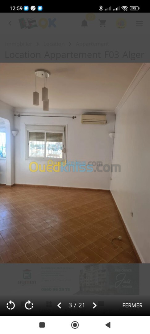 Location Appartement F3 Alger Kouba