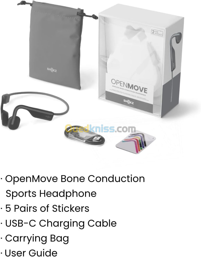Shokz Openmove - Casque conduction osseuse