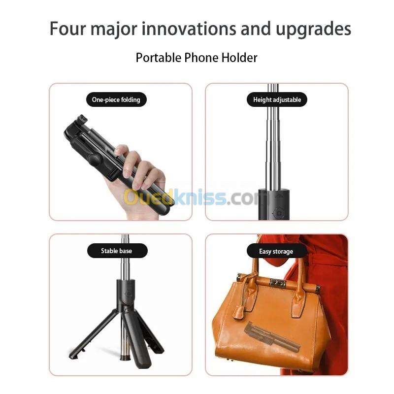 Tripod selfie stick bluetooth sans fil