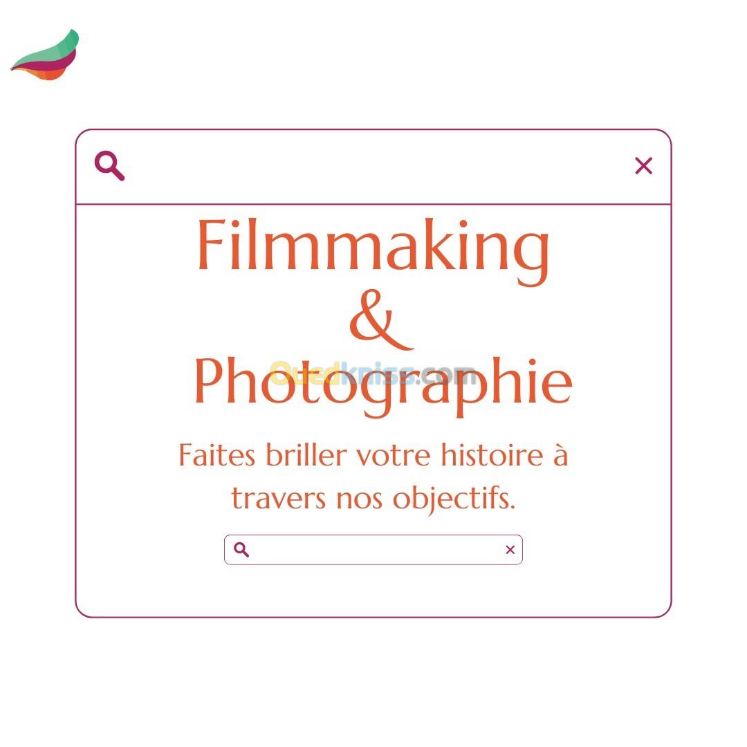 Filmmaking, photographie, création de short..