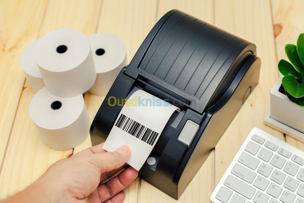 Rouleau thermique Bobine 80x75mm (80x80) pour imprimantes tickets de caisse