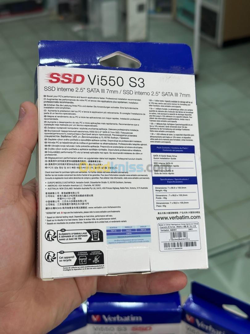 VERBATIM Vi550 S3 SSD interne 256GB 