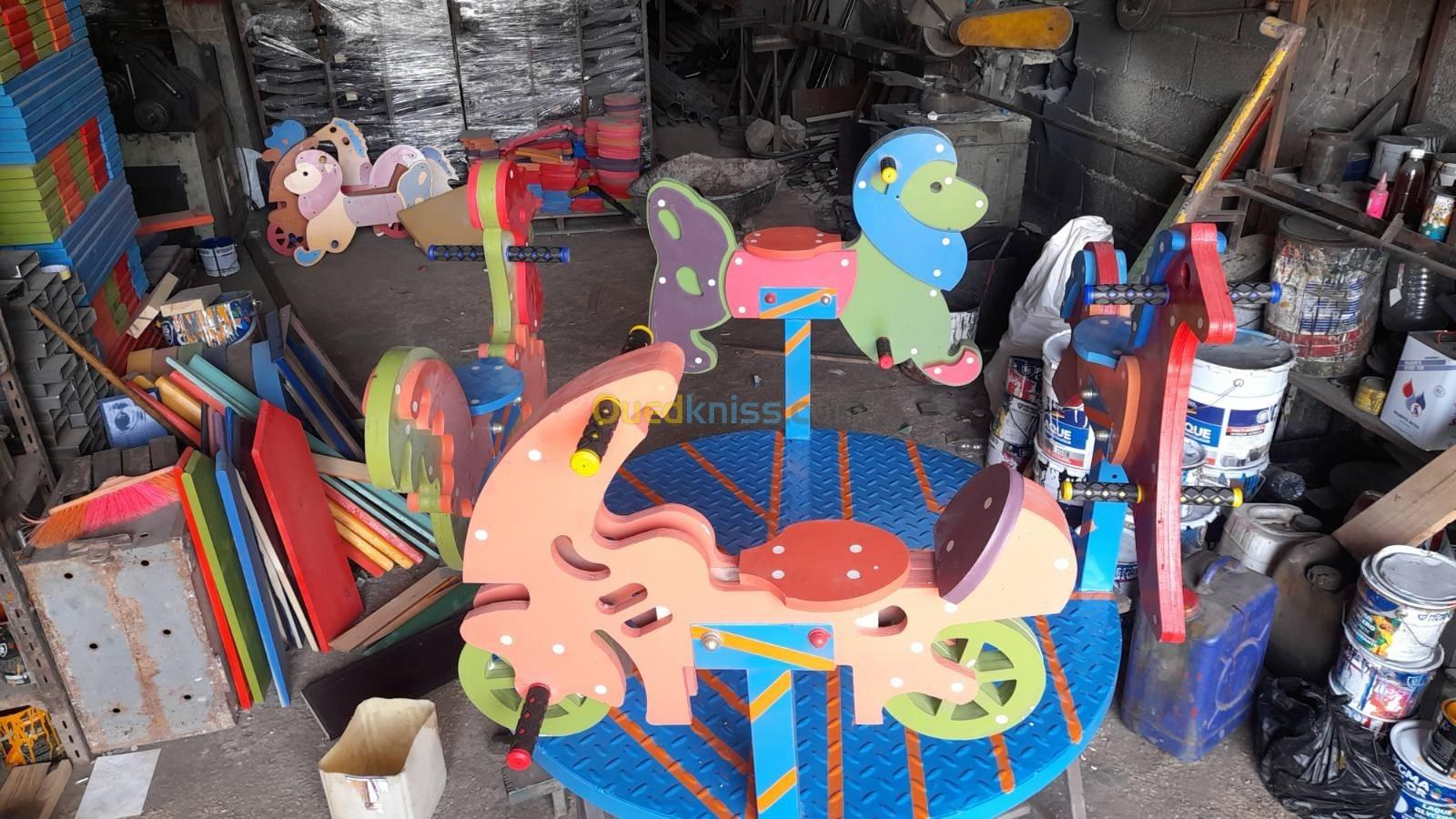 Toboggan bascule espace de jeux pour enfants balançoire gazon synthétique