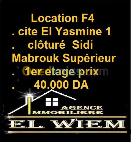 Location Appartement F4 Constantine Constantine