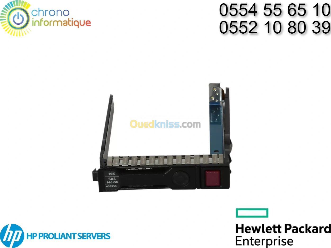 Caddy 2.5" pouces pour serveur HPE DL360 DL380 G8 G9