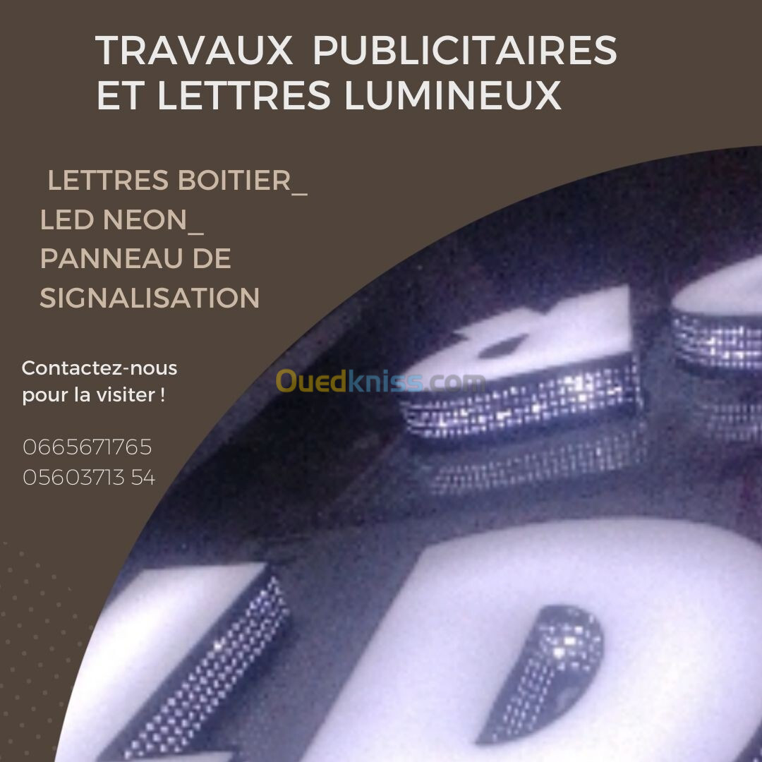 Travaux publicitaires 