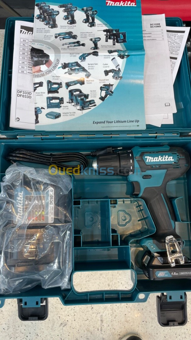 Perceuse-visseuse Makita 12v sans fil venu de france originale sous emballage