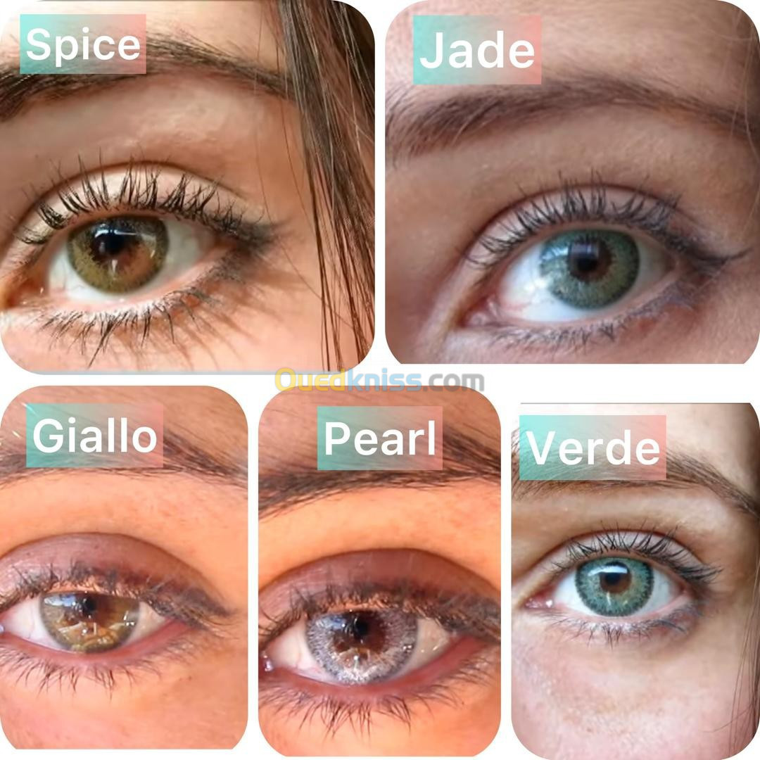 Lentilles de contact en couleur 