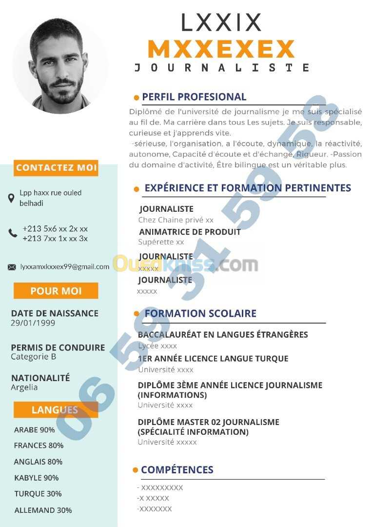 CV professionnel السيرة الذاتية 