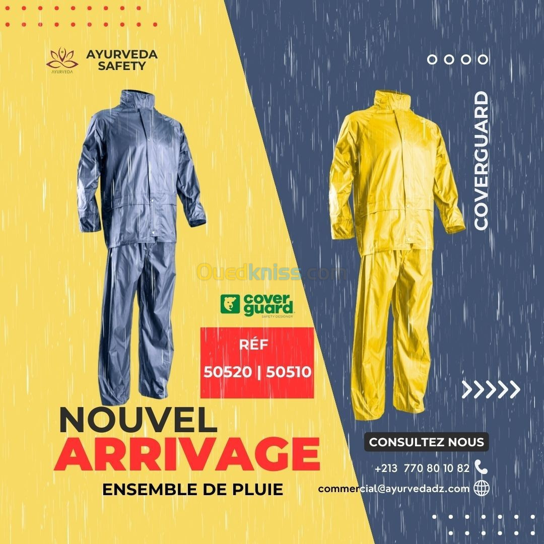 Ensemble de pluie souple de la marque coverguard 