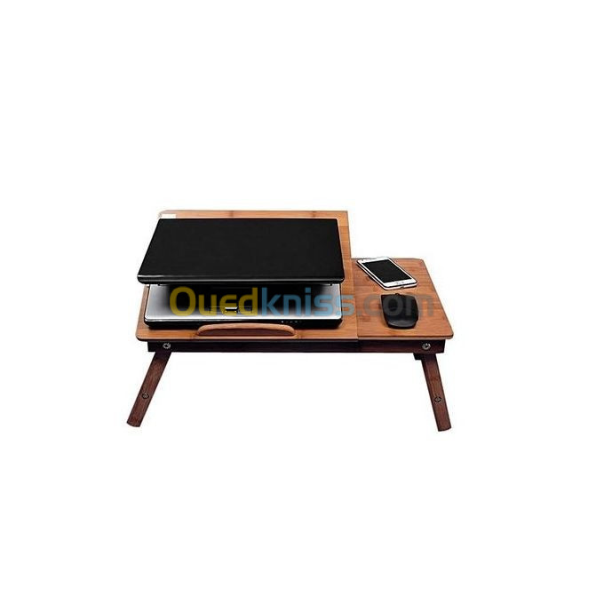 Table Laptop En Bois avec Refroidisseur