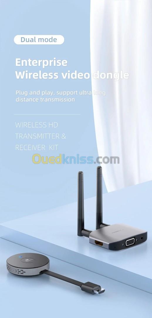 Hagibis Wireless HDMI : Kit d'extension de transmission et de réception, 1080p Full HD 60Hz 5GHz pour PC, PS4/5, Xbox