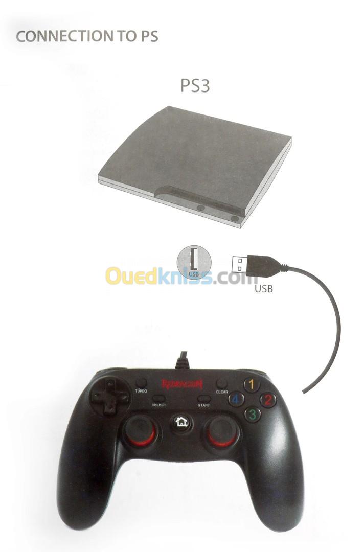 Manette de jeu Redragon Saturn G807 - Windows PC, PS3, Playstation, Android, Xbox 360