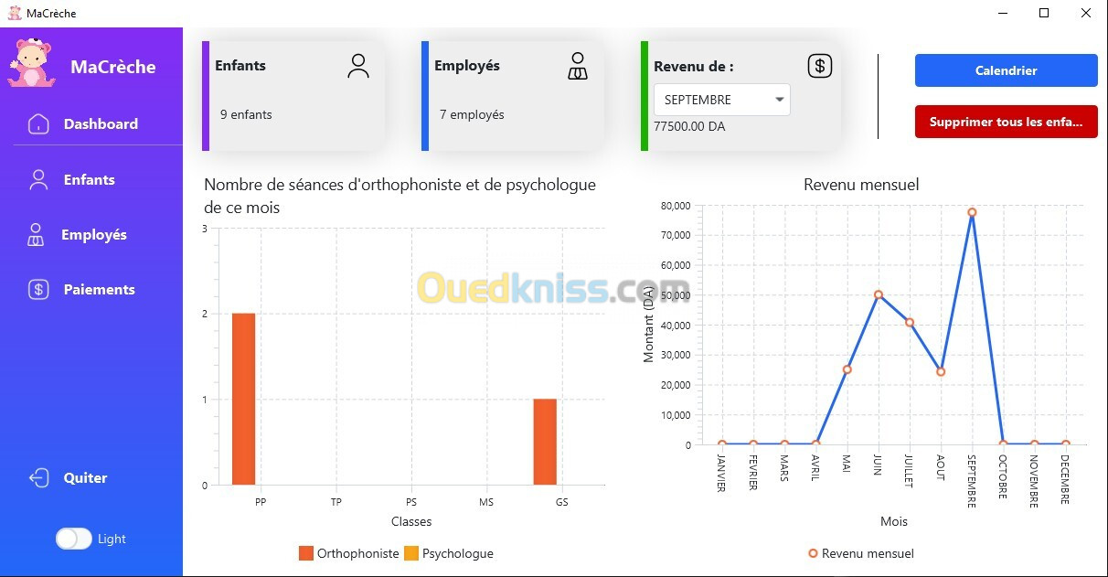 Logiciel de Gestion de Crèche