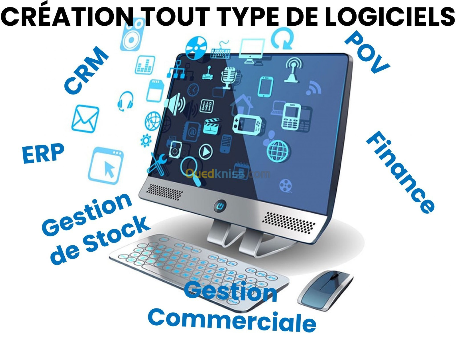 Création des solutions digitales, logiciels et sites web