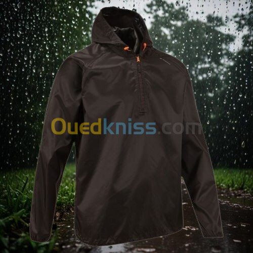 VESTE Decathlon IMPERMÉABLE DE RANDONNÉE - RAINCUT DEMI ZIP - HOMME