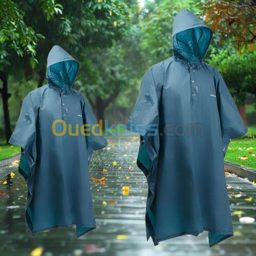 PONCHO Decathlon 50 DE PLUIE RANDONNÉE - 10 L TURQUOISE