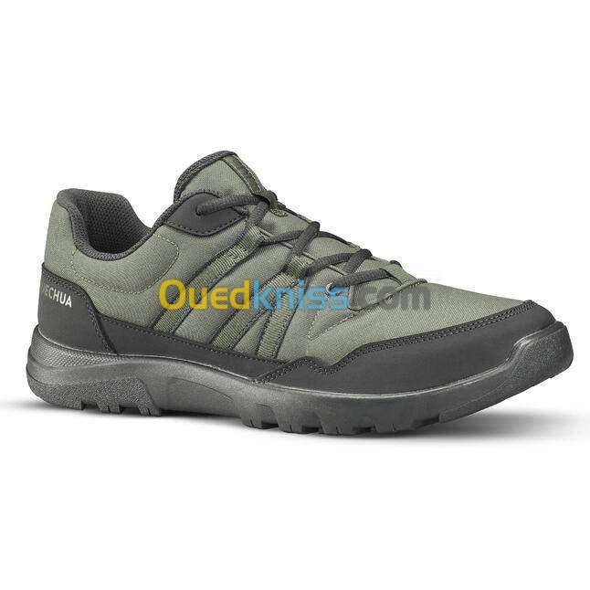 CHAUSSURES DECATHLON DE RANDONNÉE NATURE NH100 HOMME Gris carbone / kaki/ bleu 