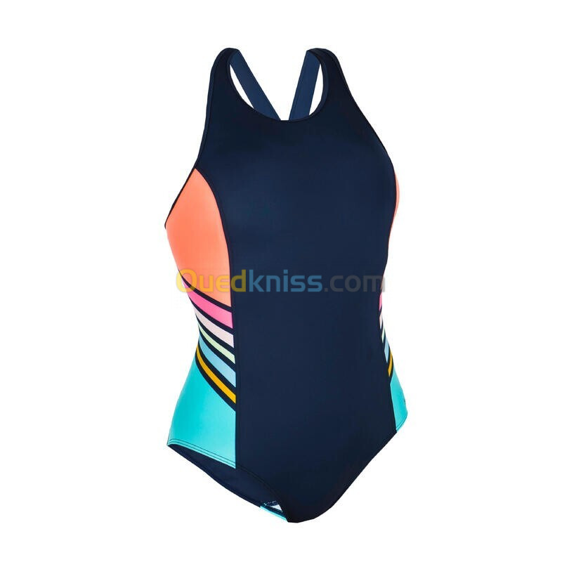 Maillot de Bain 1 Pièce Femme Natation Vega Light Race Marine