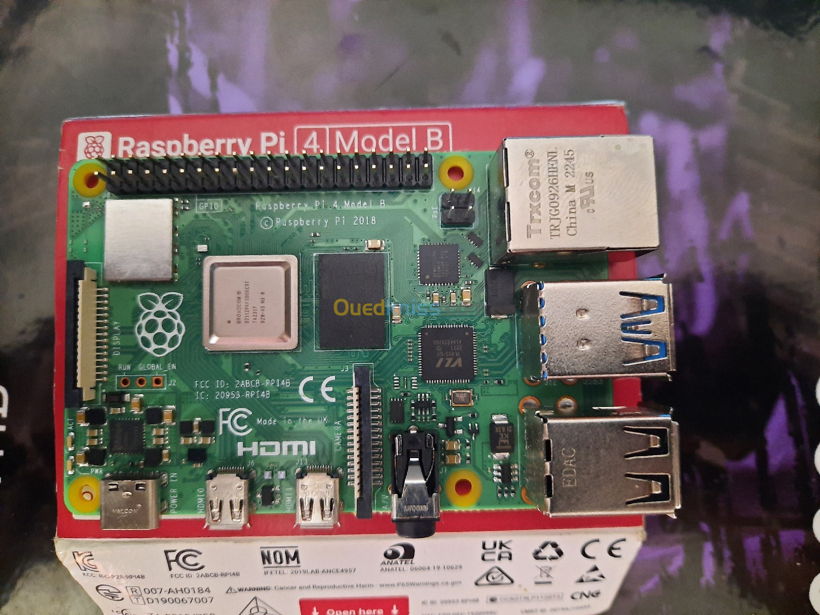 Raspberry Pi 4 B (4 Go de RAM)