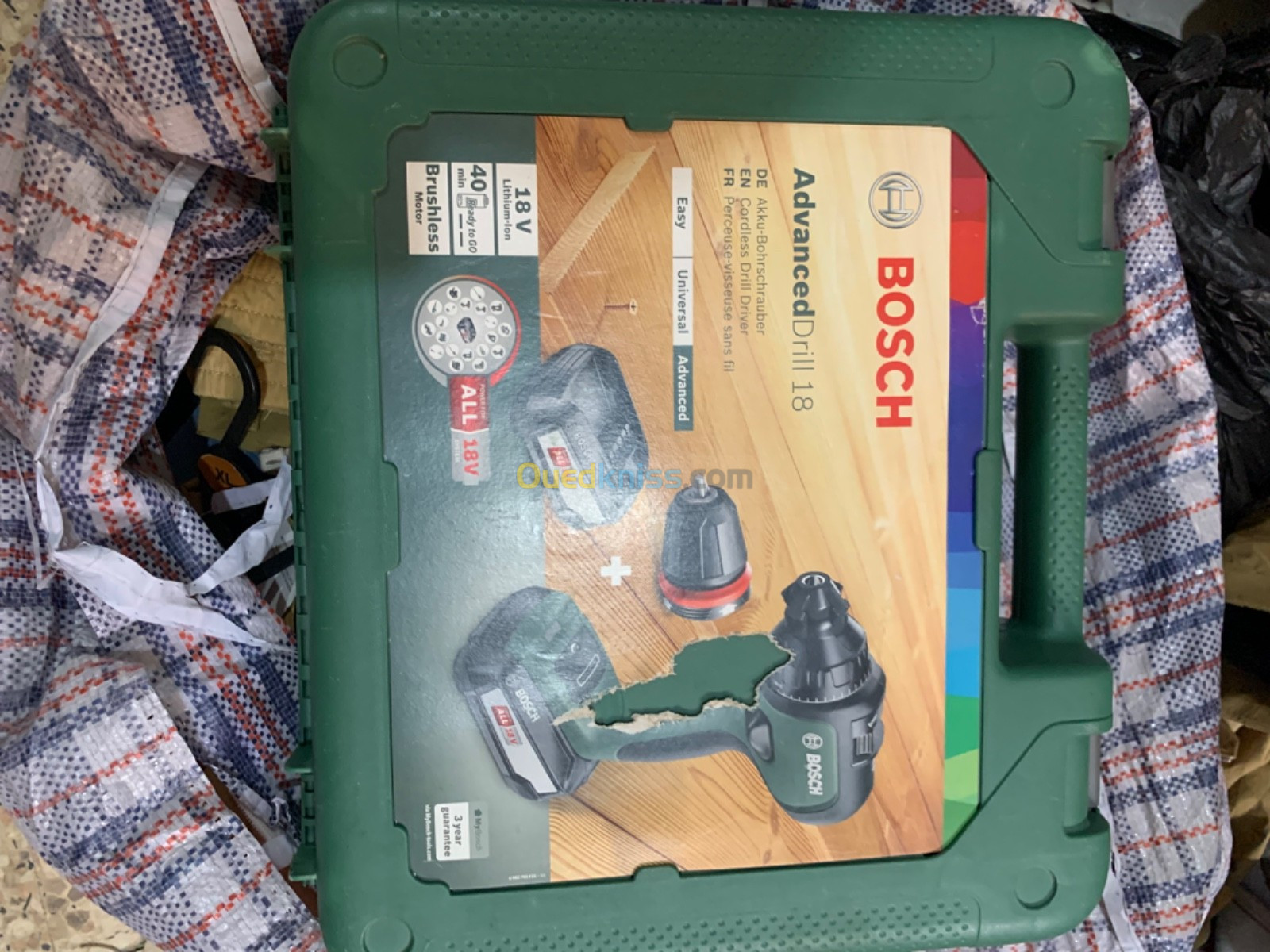 Viceuse perceuse bosch original sans fil advanced drill 18 v