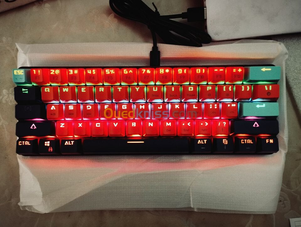 MUCAI MK61 Gaming Mechanical Keyboard / clavier mécanique red switch