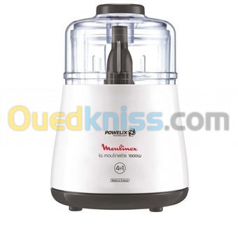 Hachoir Moulinex Moulinette  1000 W Blanc et Noir