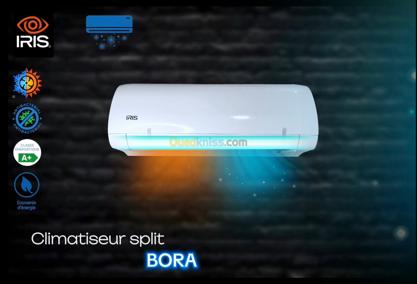 IRIS CLIMATISEUR SPLIT BORA 12000 BTU (T1)