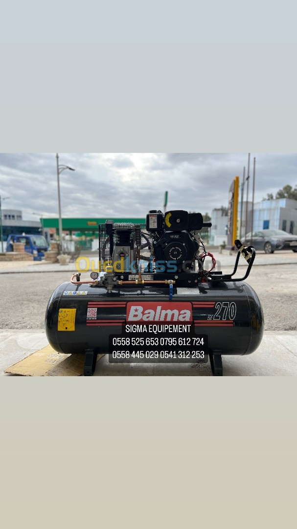 COMPRESSEUR 270L BALMA 3HP DIESEL DEMAREUR